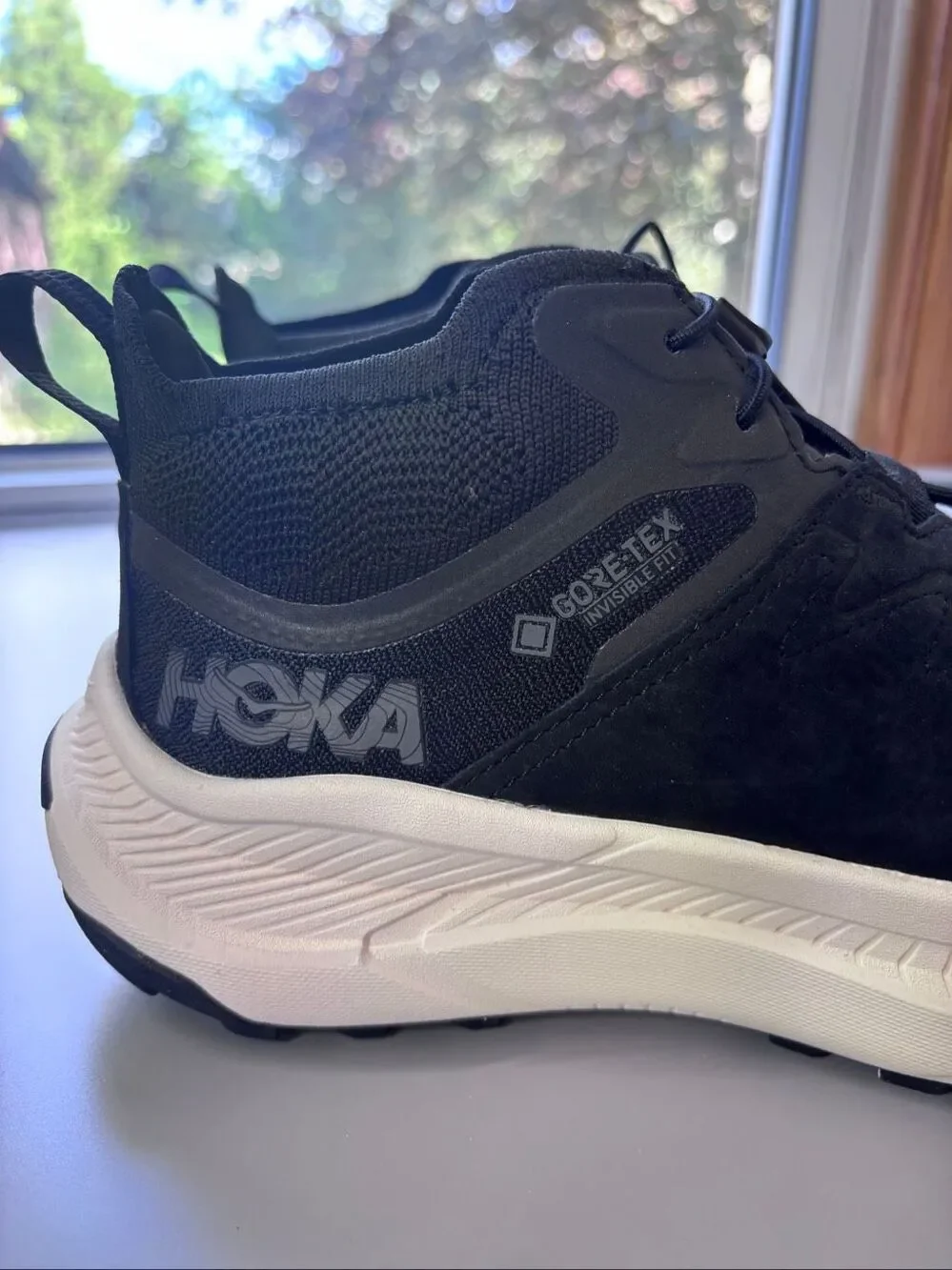 HOKA one Transport Chukka GTX shoes boots Black / Alabaster men’s 8 D NEW NO BOX